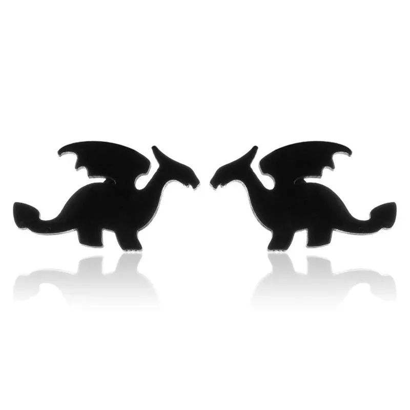 1 Pair Cute Animal Bite Earring Cartoon Soft Clay Animal Earrings