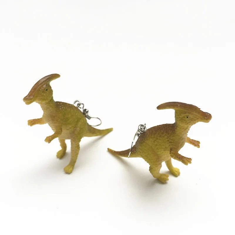 1 Pair Cute Animal Bite Earring Cartoon Soft Clay Animal Earrings