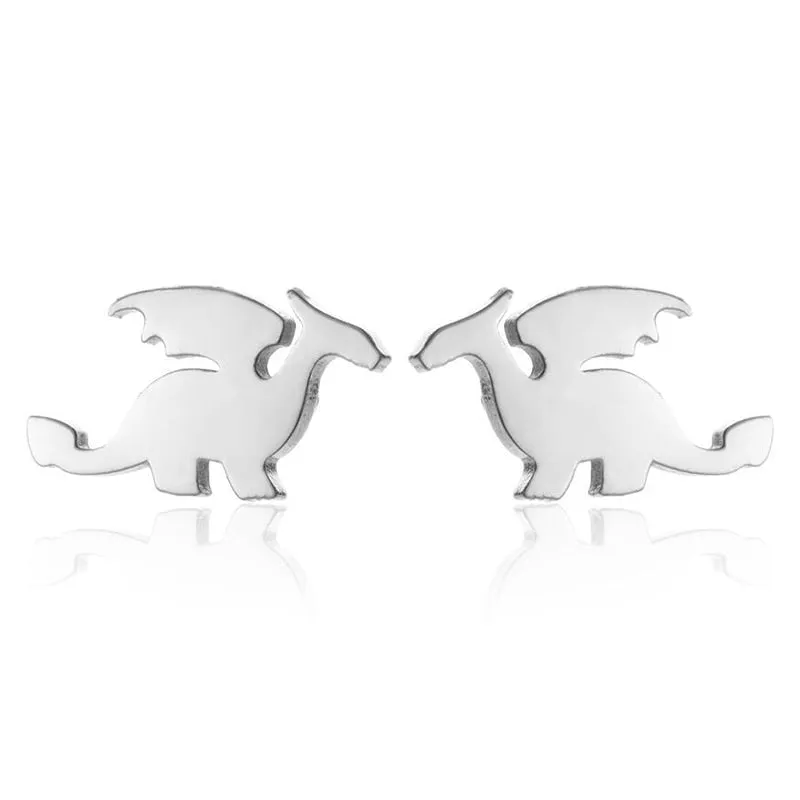 1 Pair Cute Animal Bite Earring Cartoon Soft Clay Animal Earrings
