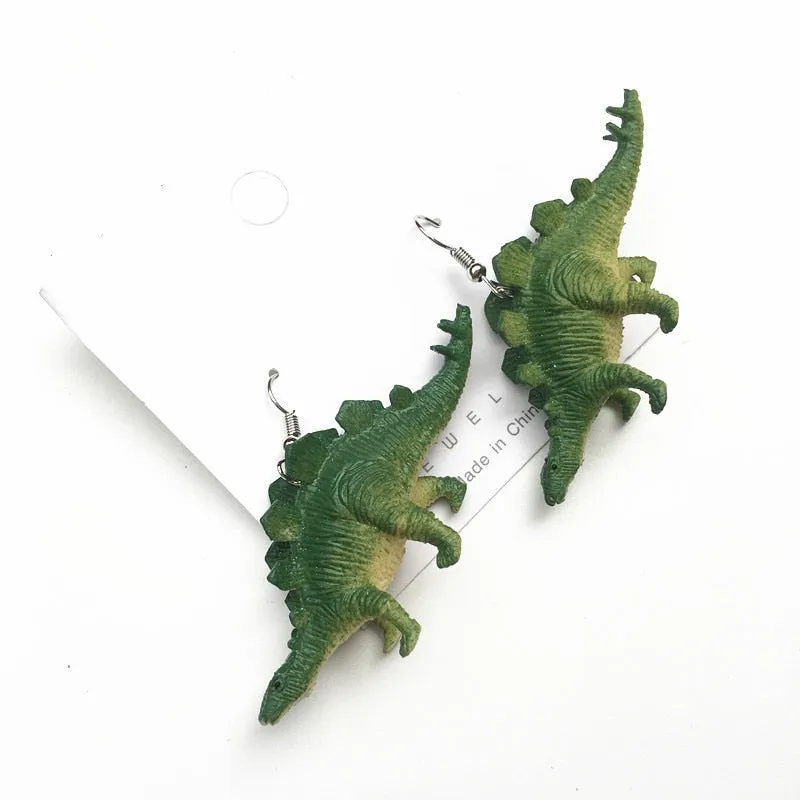 1 Pair Cute Animal Bite Earring Cartoon Soft Clay Animal Earrings