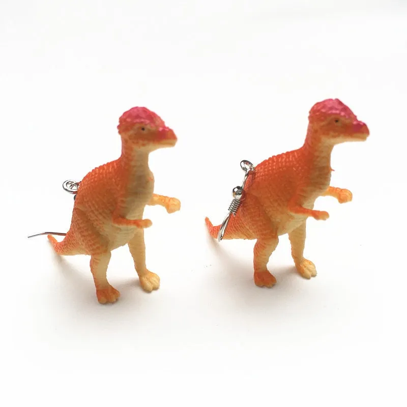1 Pair Cute Animal Bite Earring Cartoon Soft Clay Animal Earrings