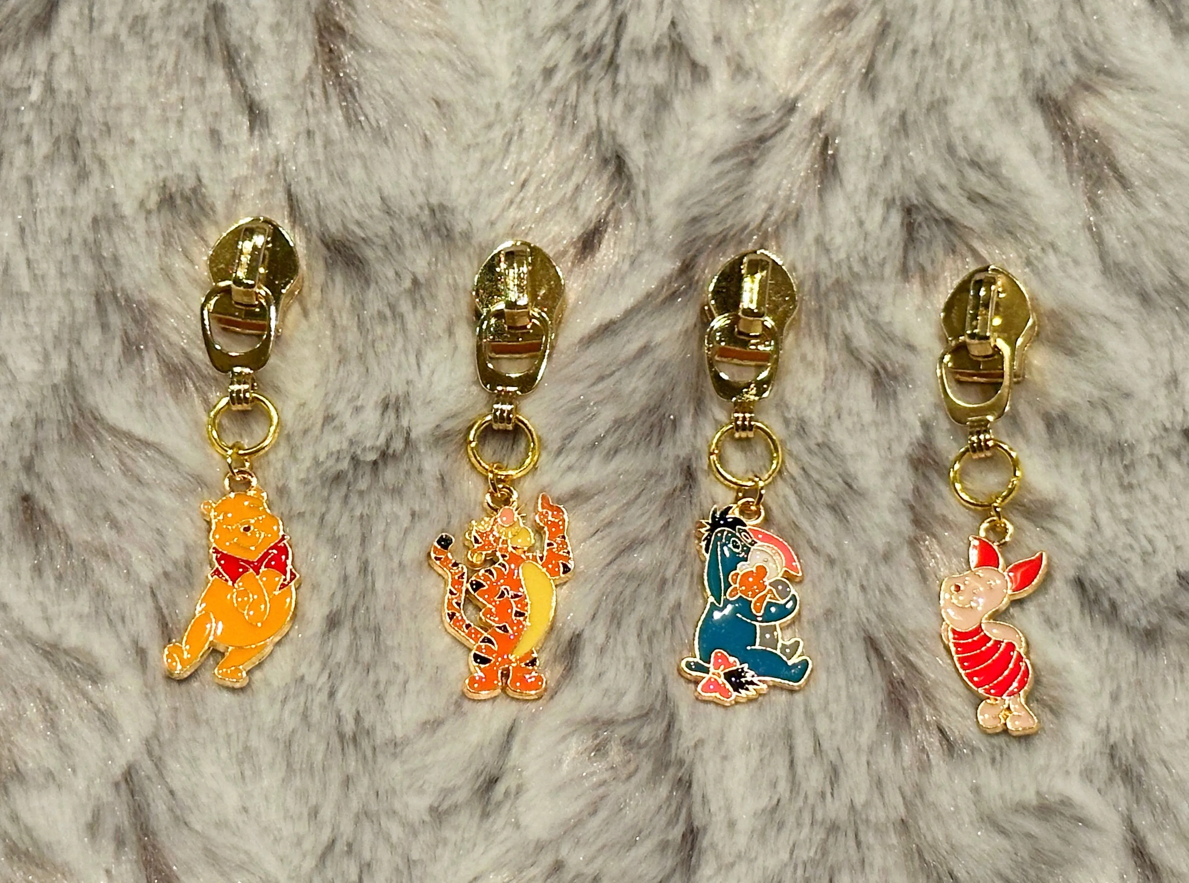 100 Acre Friends Zipper Pulls (enamel)