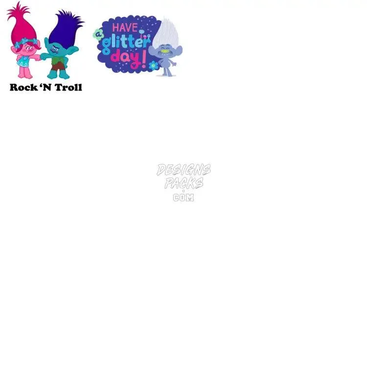 101 Movie Troll Cartoon Designs Bundle PNG