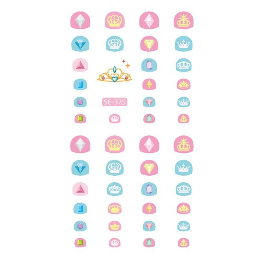 10pcs Adhesive Nail Art Tips Decorations Fingernails Stickers Stencils Decal