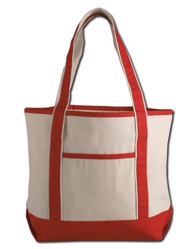 12 ct Jumbo Size Heavy Canvas Deluxe Tote Bag - By Dozen