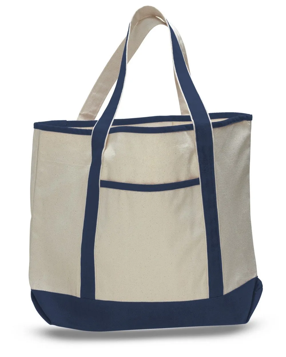 12 ct Jumbo Size Heavy Canvas Deluxe Tote Bag - By Dozen