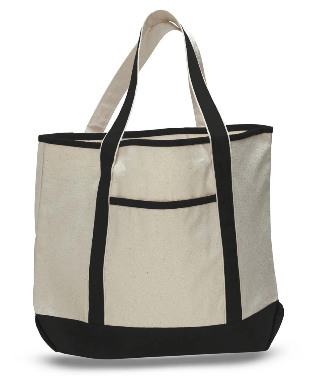 12 ct Jumbo Size Heavy Canvas Deluxe Tote Bag - By Dozen