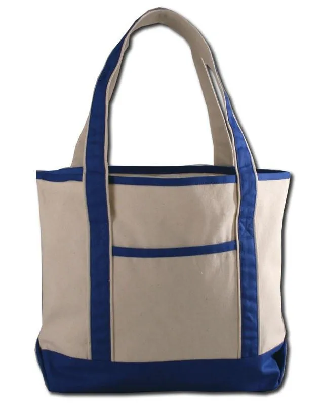 12 ct Jumbo Size Heavy Canvas Deluxe Tote Bag - By Dozen