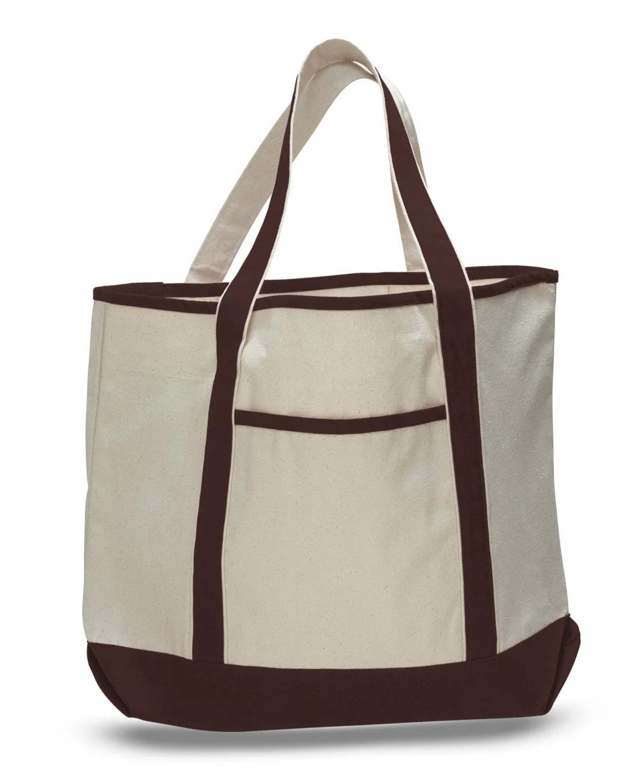 12 ct Jumbo Size Heavy Canvas Deluxe Tote Bag - By Dozen