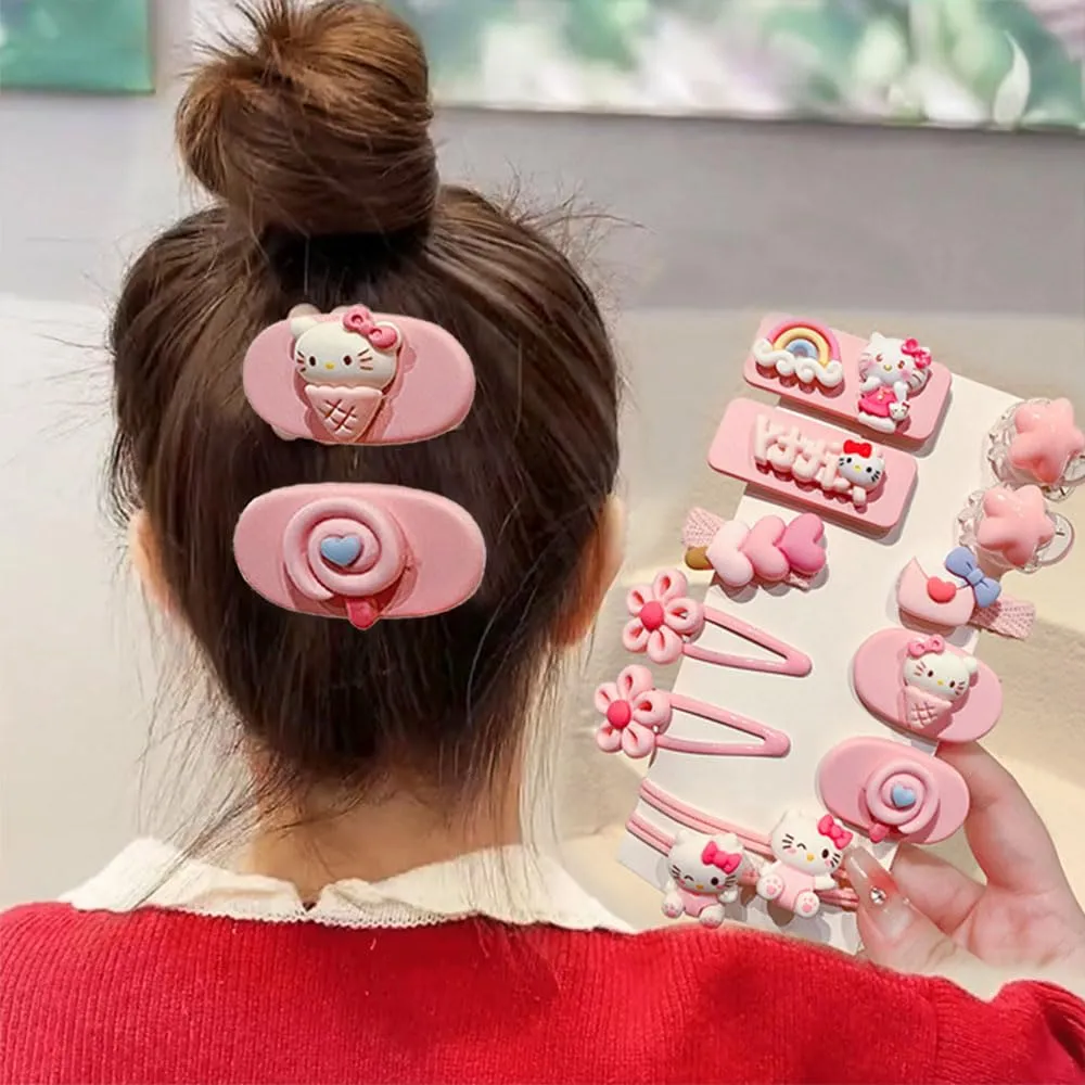 12 Pieces Kawaii Hair Clips for Girls Cartoon Girl Hair Accessories,Cute Things for Teen Girl Gifts (Blue PC Dog)