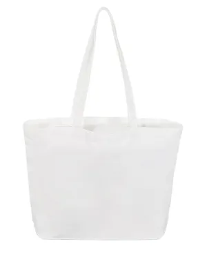 120 ct Large 100% Polyester Canvas Sublimation Tote Bags White - By Case