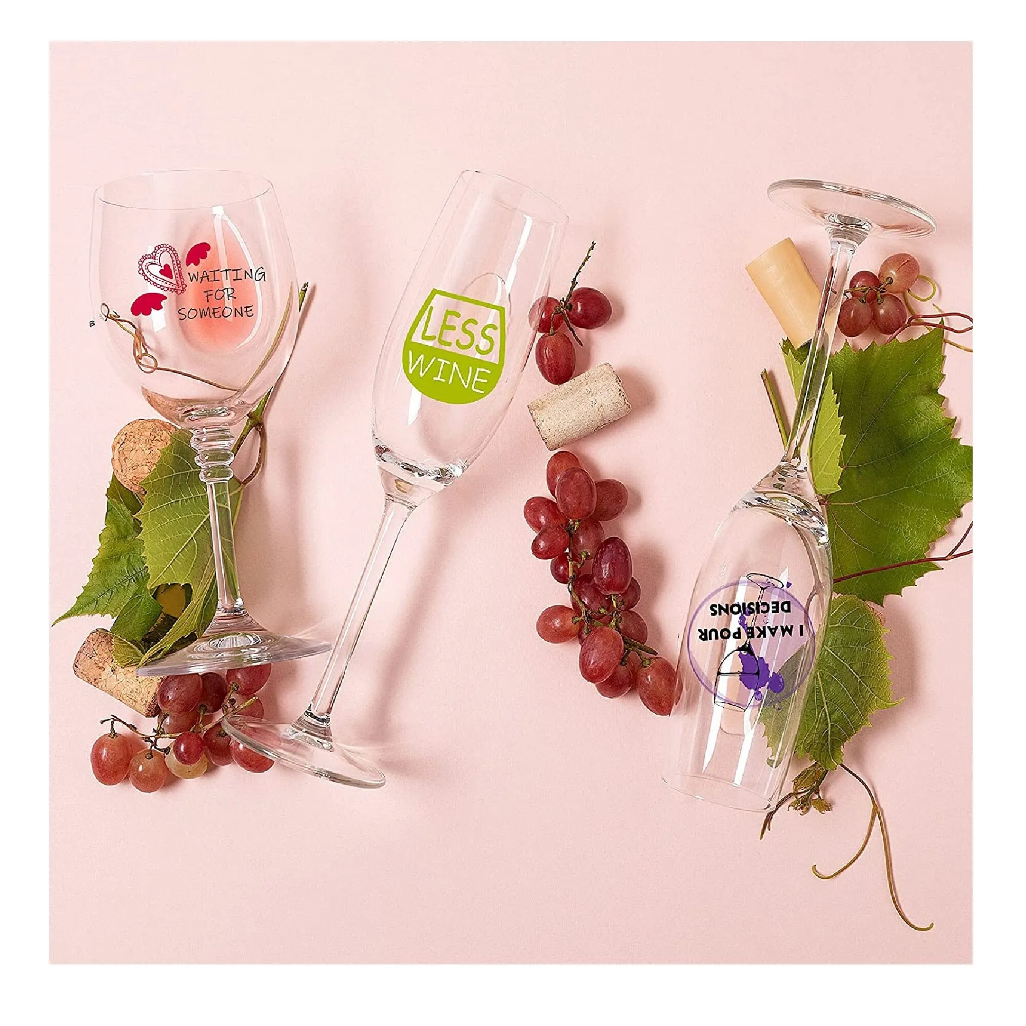 120 Wine Glass Markers For Drinks Funny Wine Glass Stickers For Wine Tasting Parties
