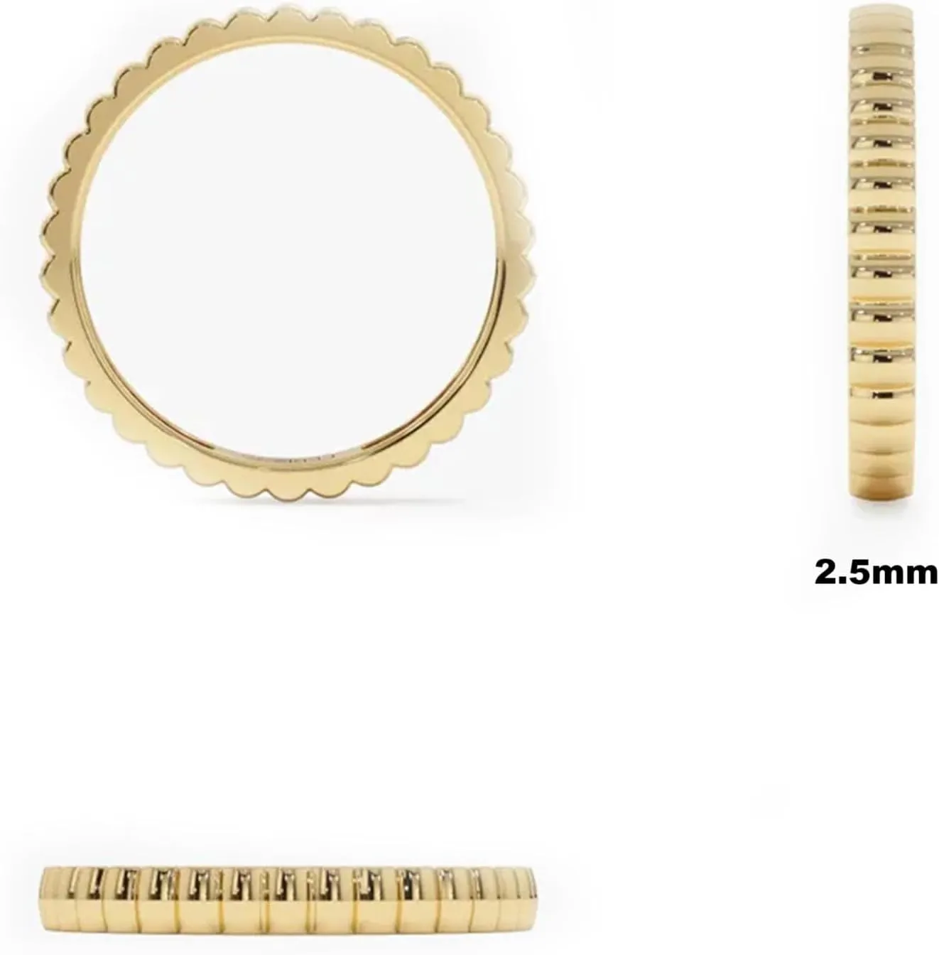 14K/18K Gold Wedding Ring Gold Stackable Dainty Minimalist Ring Engagement Ring for Women