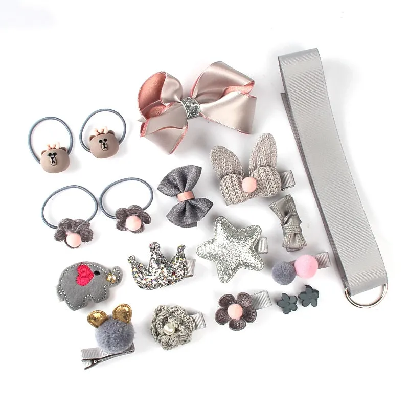 18 Pcs hair clip set