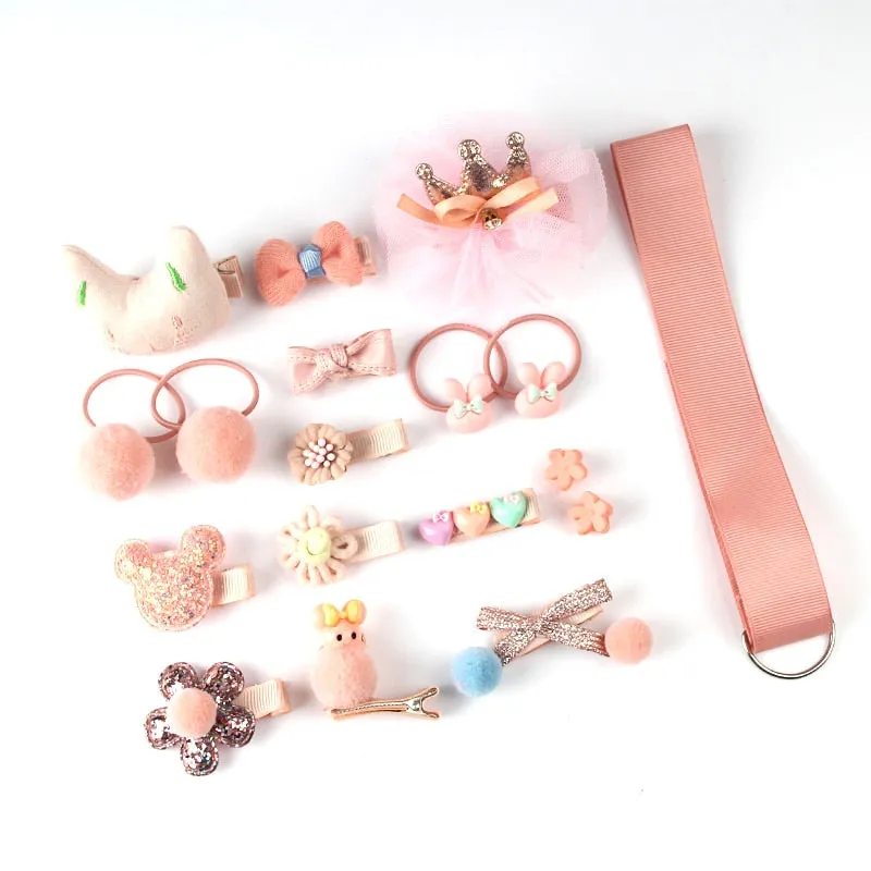 18 Pcs hair clip set