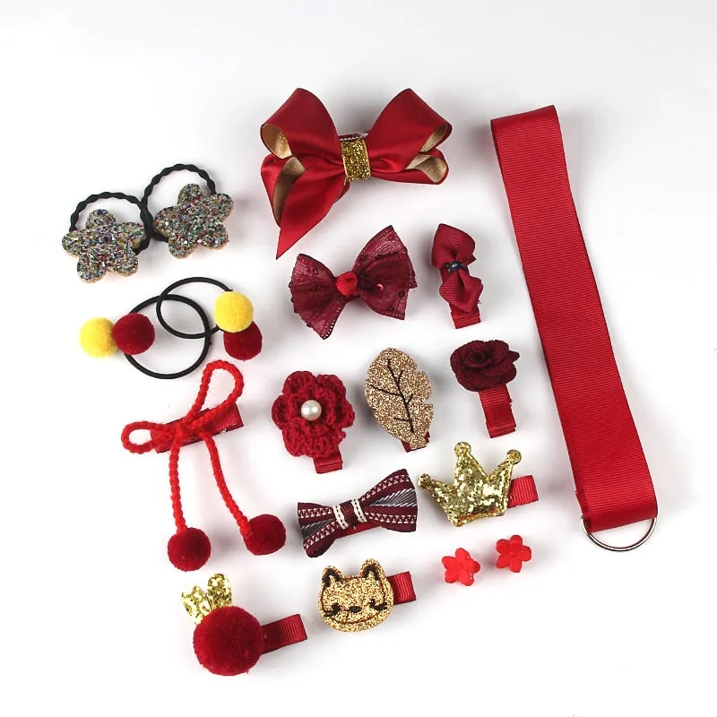18 Pcs hair clip set