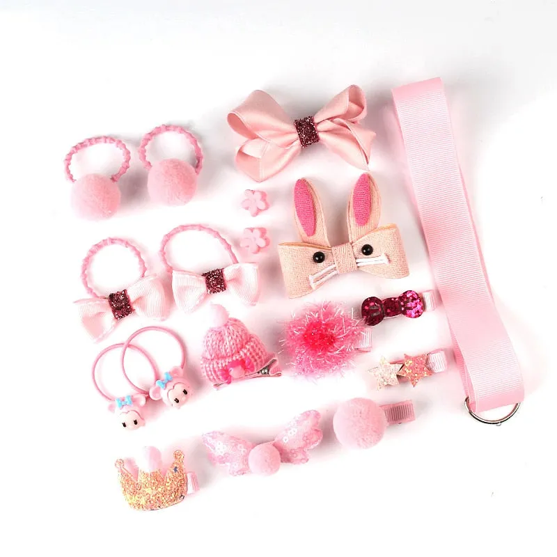 18 Pcs hair clip set