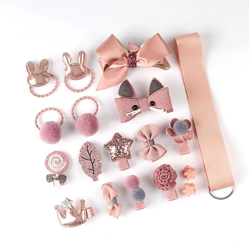 18 Pcs hair clip set