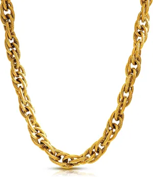18K Gold-Plated Cuban Chain Necklace – Gold Plated Necklaces for Women, Non Tarnish Jewelry for Women, Trendy Women’s Jewelry for Everyday Elegance or Special Occasions