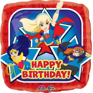 18" DC Superhero Girls Happy Birthday Mylar Balloon #235