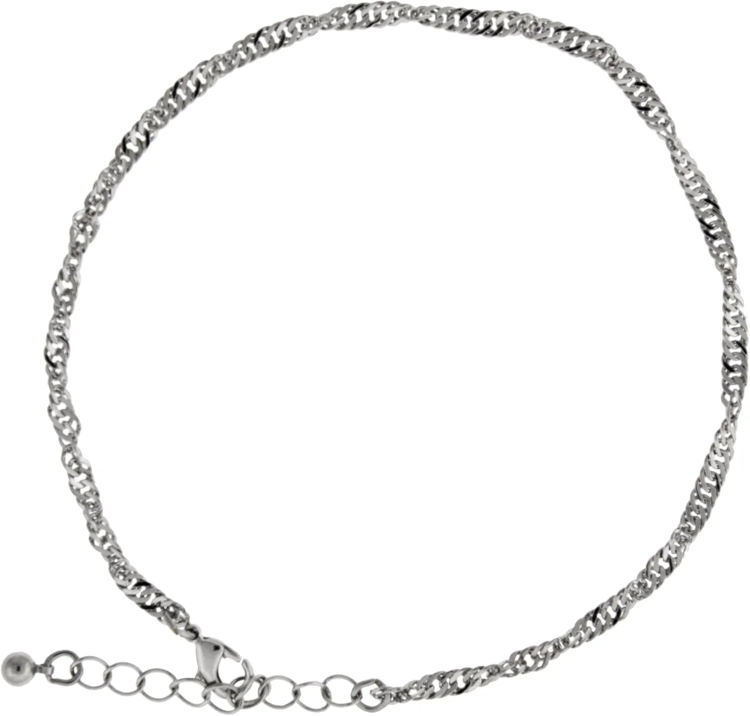 1928 Jewelry Twisted Chain Anklet 9 Adjustable