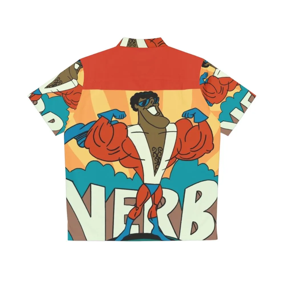 1970s Retro Superhero Hawaiian Shirt