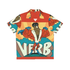 1970s Retro Superhero Hawaiian Shirt