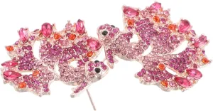1Pair Women Rhinestone Fish Drop Earrings Vintage Statement Jewelry for Parties Everyday Wear Artistic Dangle Design Sensitive Skin Approved Lightweight Comfortable Unique Fish