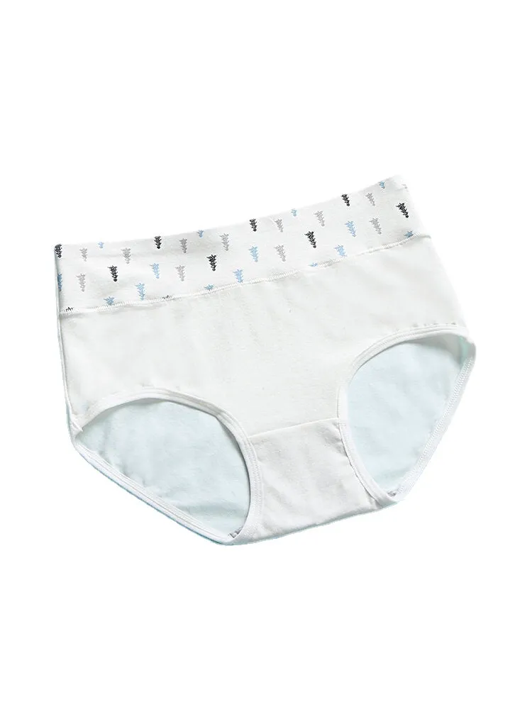 1PCS Women Cartoon Bear Letter Print Elastic Cotton Breathable Cozy Panties
