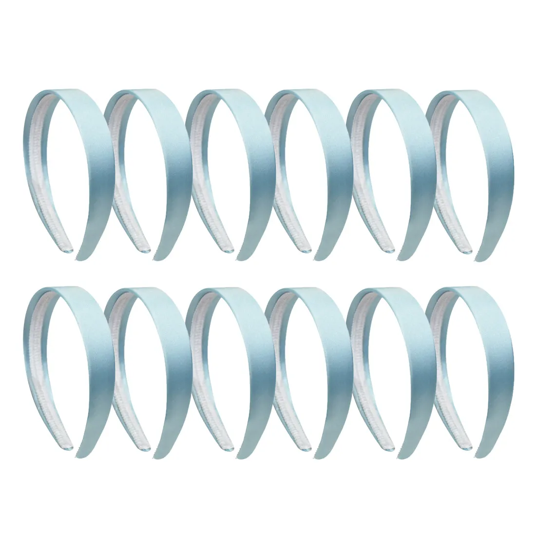 1"  Satin Hard Headband | Set of 12
