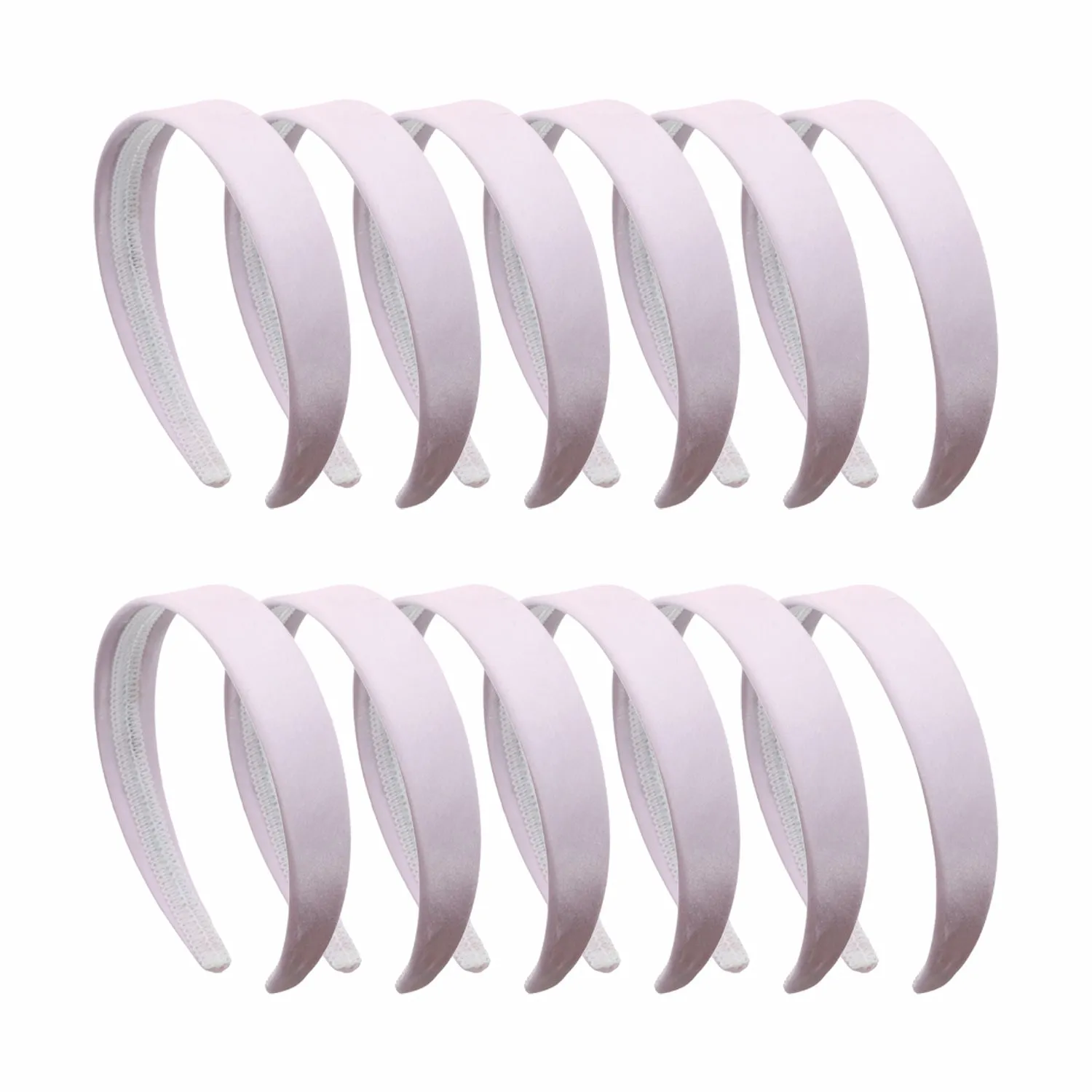 1"  Satin Hard Headband | Set of 12