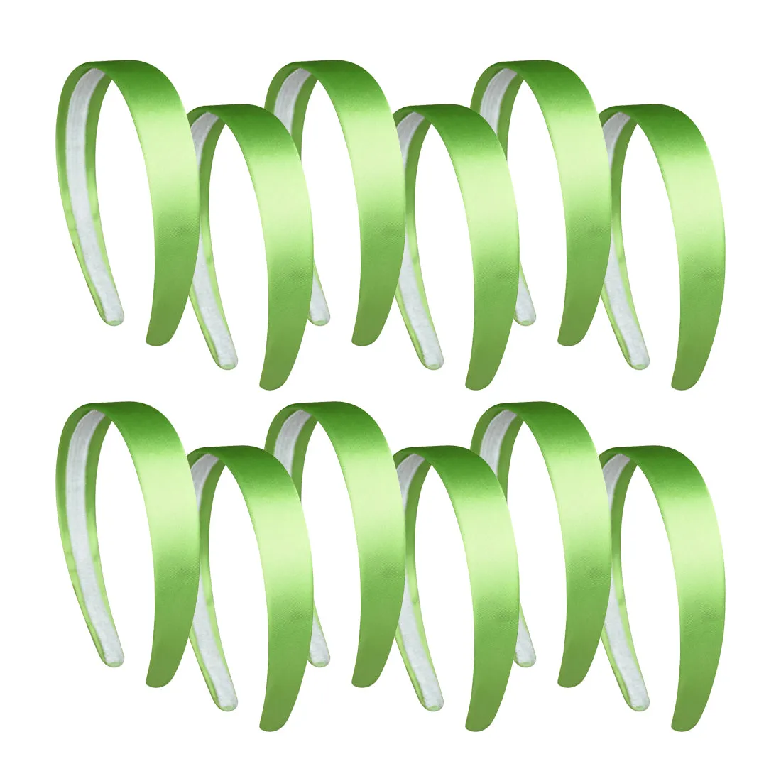 1"  Satin Hard Headband | Set of 12