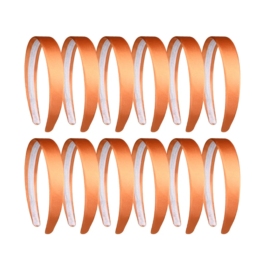 1"  Satin Hard Headband | Set of 12
