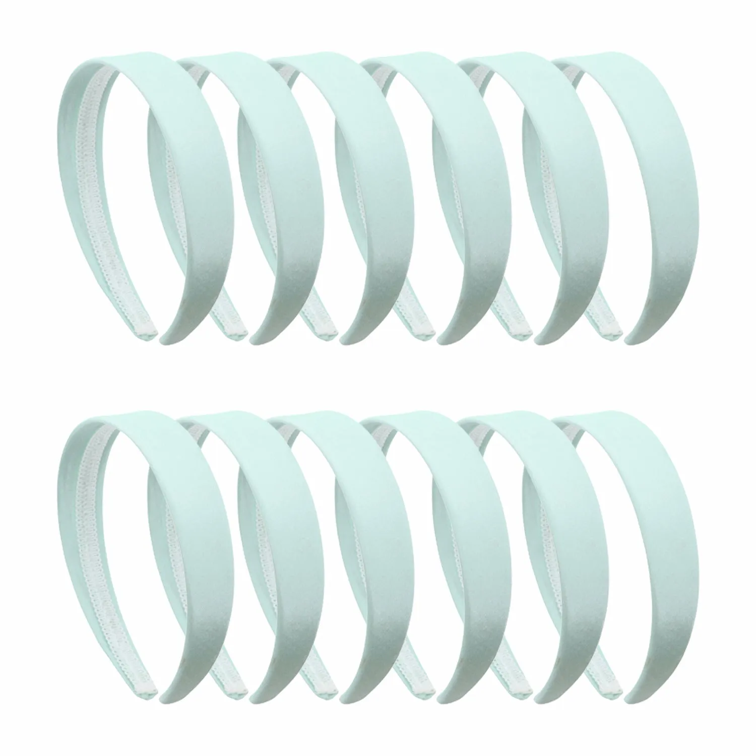 1"  Satin Hard Headband | Set of 12