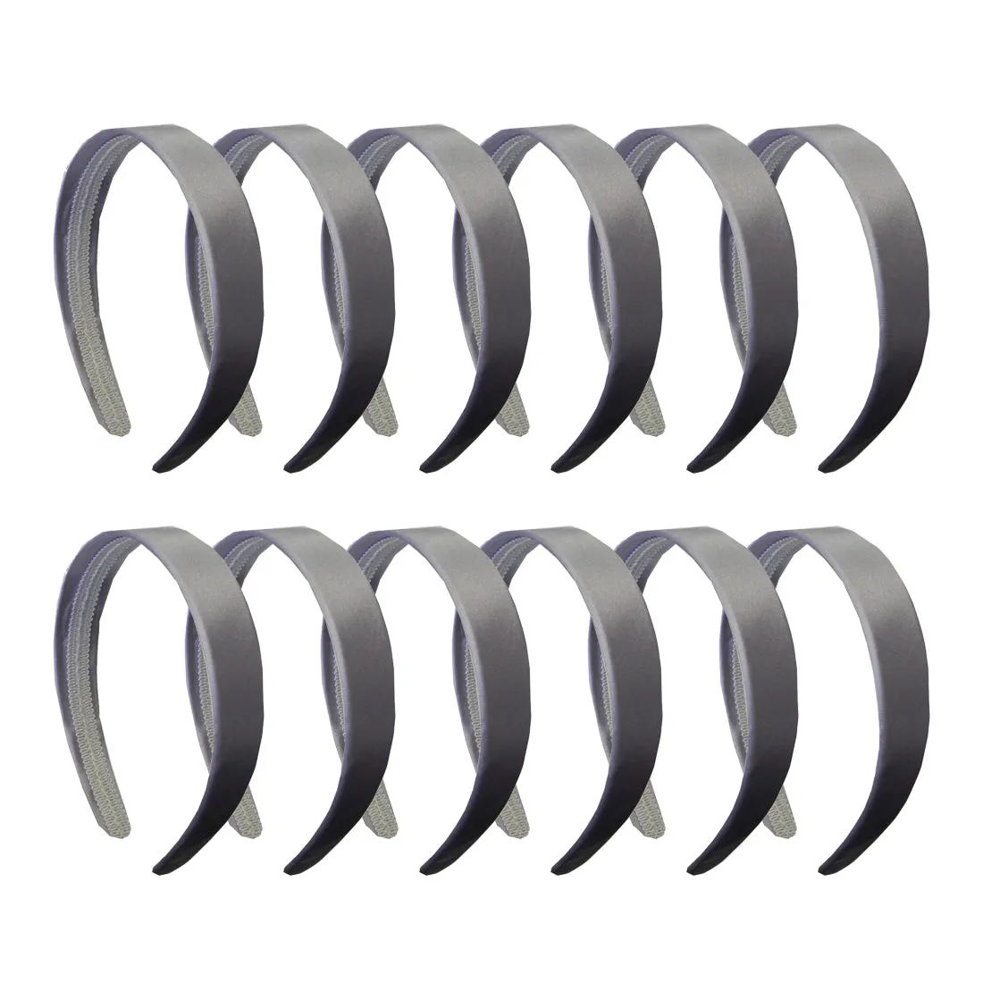 1"  Satin Hard Headband | Set of 12