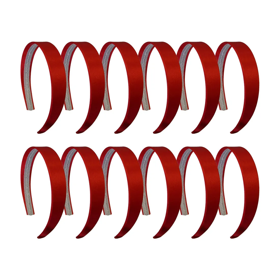 1"  Satin Hard Headband | Set of 12