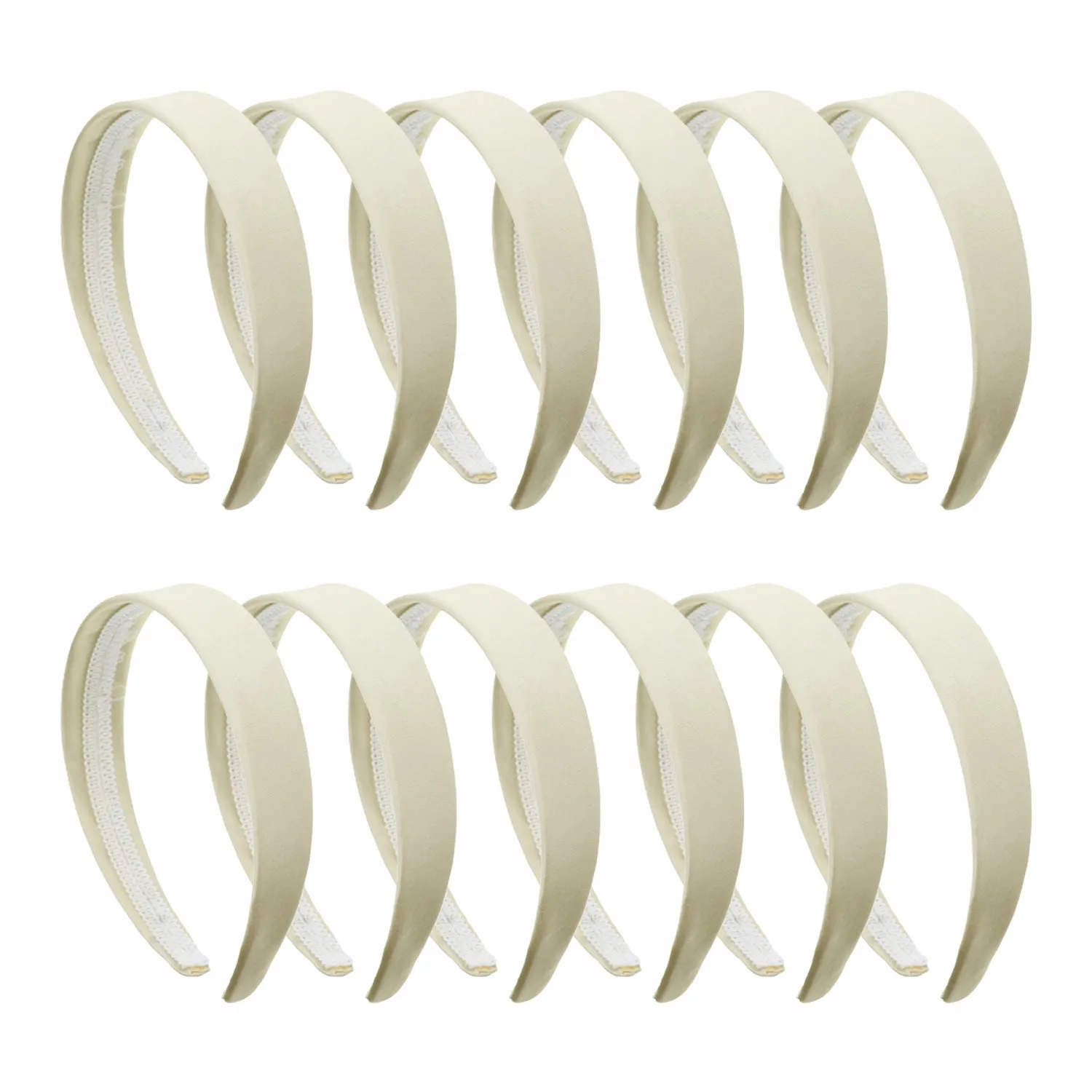 1"  Satin Hard Headband | Set of 12