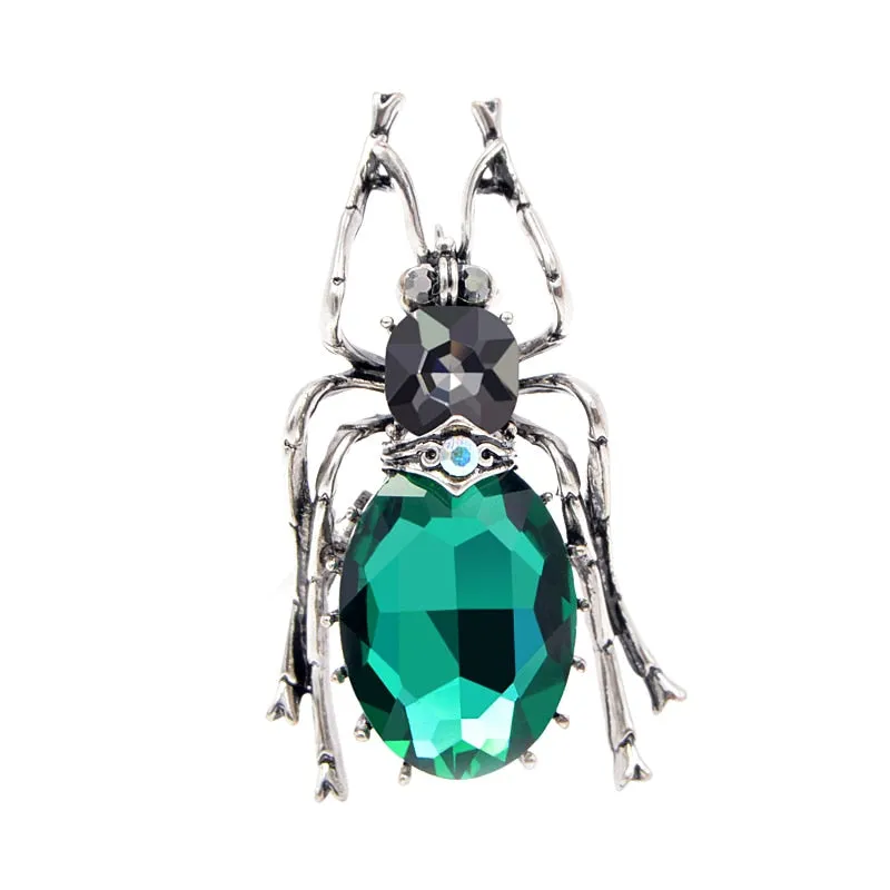 2 Colors Choose Glass Big Bugs Brooches for Women