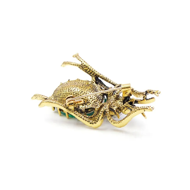 2 Colors Choose Glass Big Bugs Brooches for Women