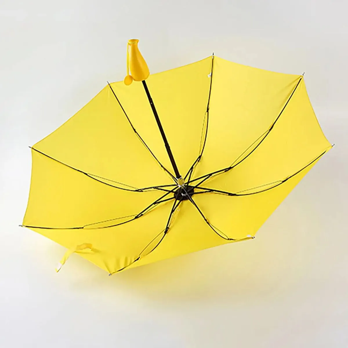 2 Fold Banana Shape Creative Kids Umbrella Children Folding Umbrella