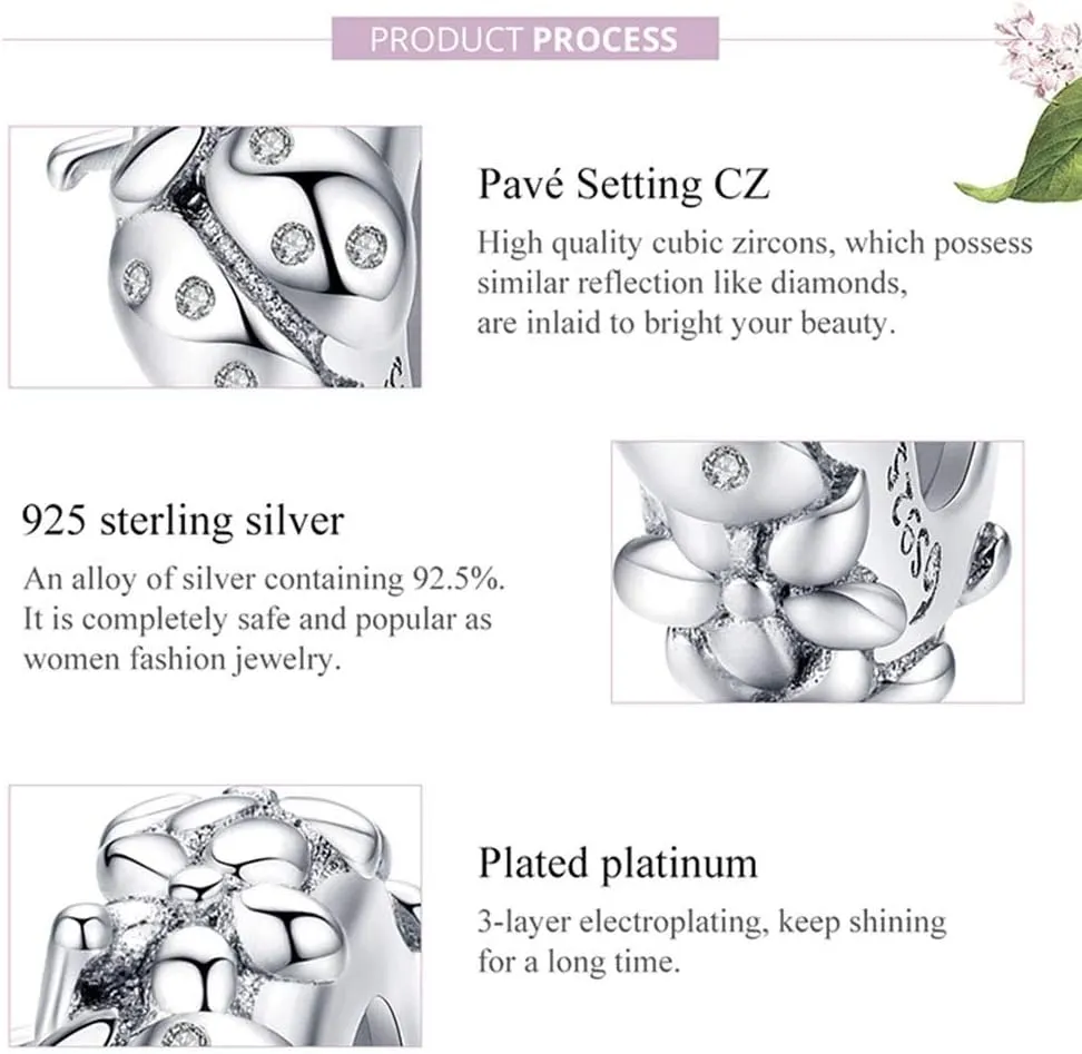 2 pcs Spacer Charm 925 Sterling Silver Stopper Charm Clip Charm Music Charm Anniversary Charm for Pandora Charm Pandora Charm Bracelet