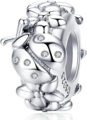 2 pcs Spacer Charm 925 Sterling Silver Stopper Charm Clip Charm Music Charm Anniversary Charm for Pandora Charm Pandora Charm Bracelet