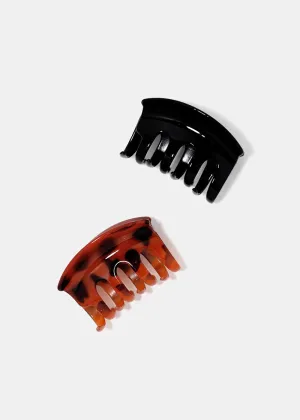 2-Piece Curved Jaw Hair Clips