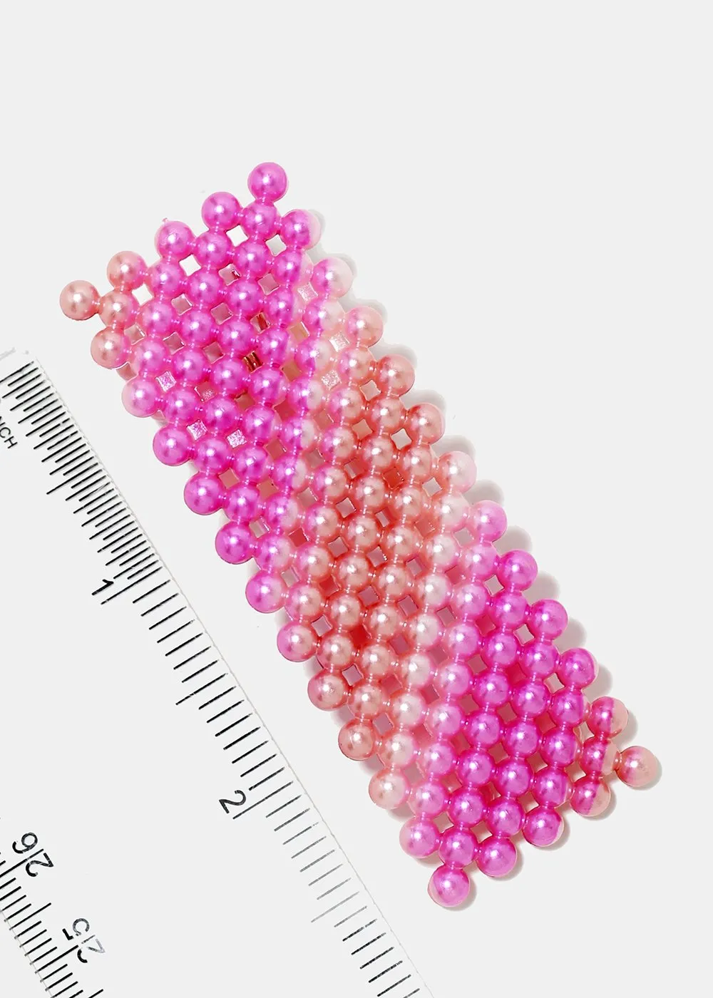 2-Piece Rectangle Beaded Hair Clips