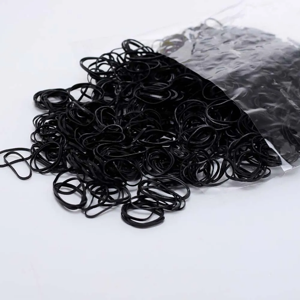 200 pieces bag Mixed Colorful Rubber Bands Girls Pet