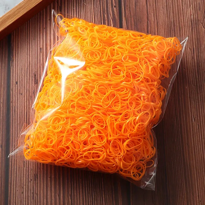 2000 Piece Lot Girls Hair Bands Hair Accessories Nylon Rubber Bands Elastic Headband for Children Ponytail Holder Bands Kids