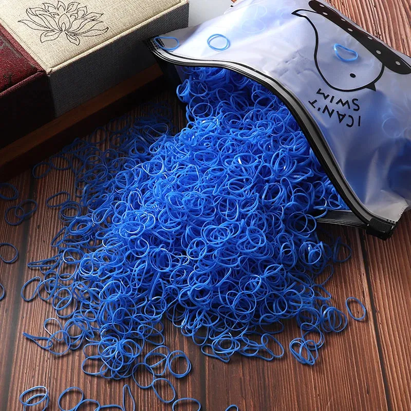 2000 Piece Lot Girls Hair Bands Hair Accessories Nylon Rubber Bands Elastic Headband for Children Ponytail Holder Bands Kids