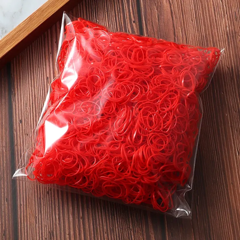 2000 Piece Lot Girls Hair Bands Hair Accessories Nylon Rubber Bands Elastic Headband for Children Ponytail Holder Bands Kids