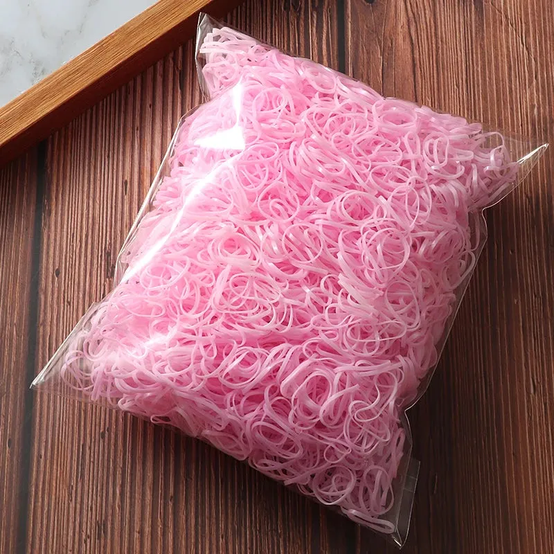 2000 Piece Lot Girls Hair Bands Hair Accessories Nylon Rubber Bands Elastic Headband for Children Ponytail Holder Bands Kids