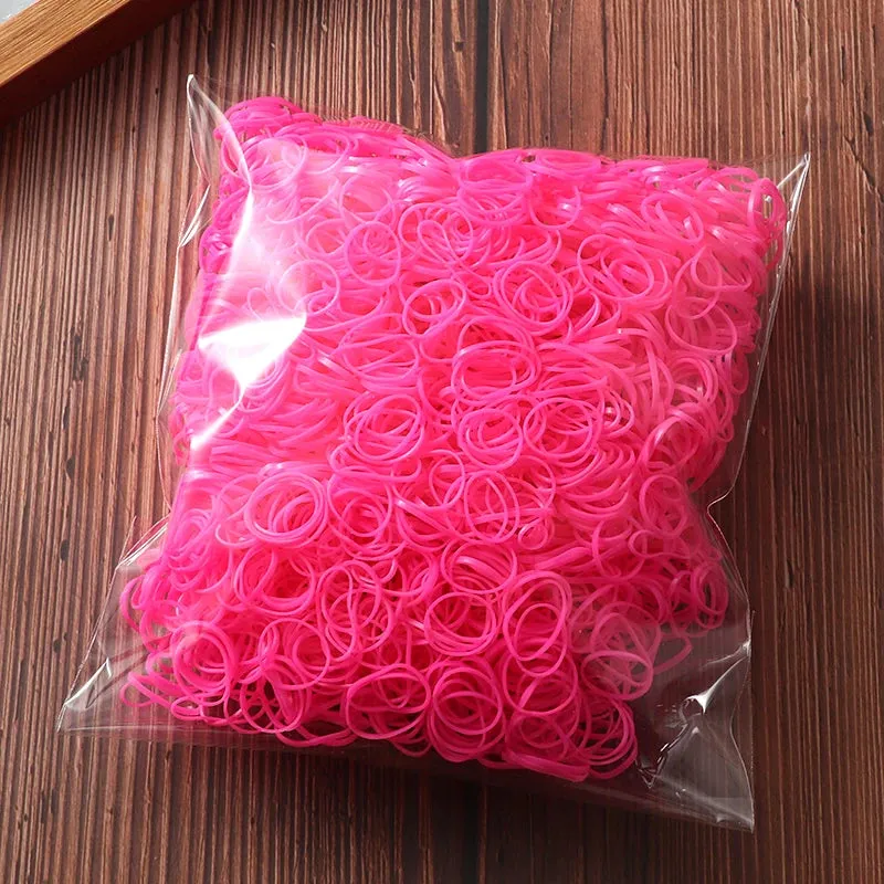 2000 Piece Lot Girls Hair Bands Hair Accessories Nylon Rubber Bands Elastic Headband for Children Ponytail Holder Bands Kids